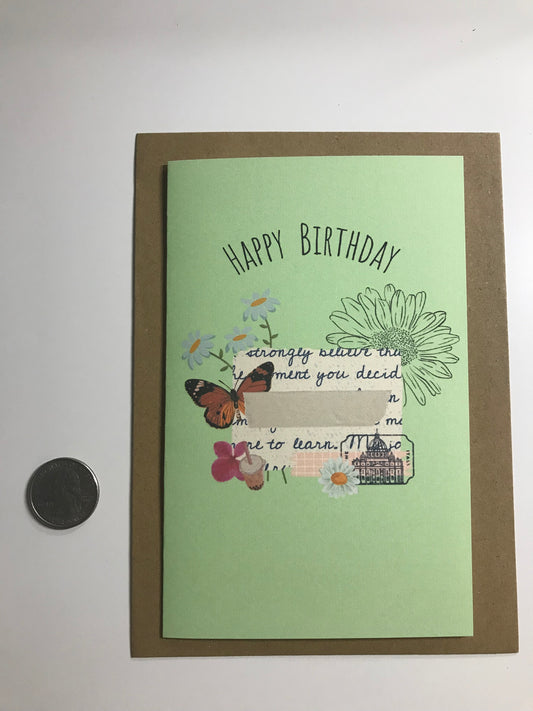 A Journey Birthday Blank Card